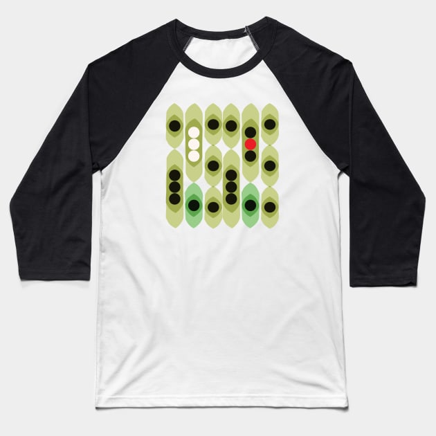 Pea pods Baseball T-Shirt by Rebelform